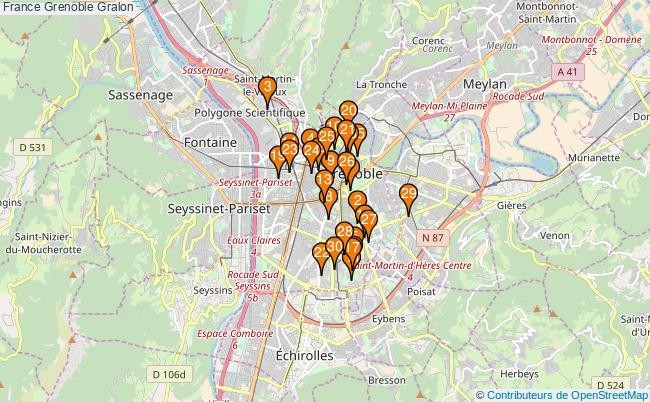 plan France Grenoble Associations France Grenoble : 268 associations