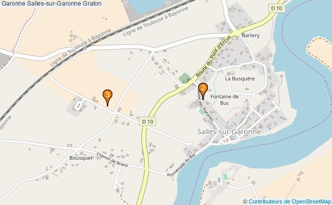 plan Garonne Salles-sur-Garonne Associations Garonne Salles-sur-Garonne : 3 associations