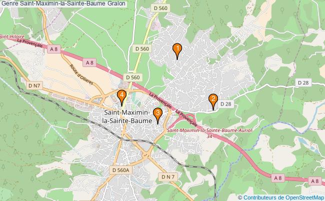 plan Genre Saint-Maximin-la-Sainte-Baume Associations genre Saint-Maximin-la-Sainte-Baume : 5 associations
