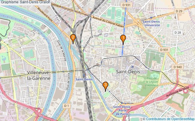 plan Graphisme Saint-Denis Associations graphisme Saint-Denis : 3 associations
