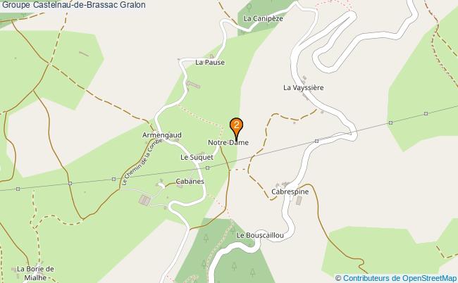 plan Groupe Castelnau-de-Brassac Associations groupe Castelnau-de-Brassac : 2 associations