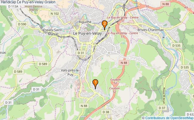 plan Handicap Le Puy-en-Velay Associations Handicap Le Puy-en-Velay : 3 associations