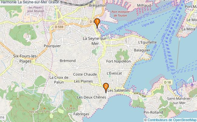 plan Harmonie La Seyne-sur-Mer Associations harmonie La Seyne-sur-Mer : 4 associations