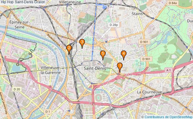 plan Hip Hop Saint-Denis Associations Hip Hop Saint-Denis : 6 associations