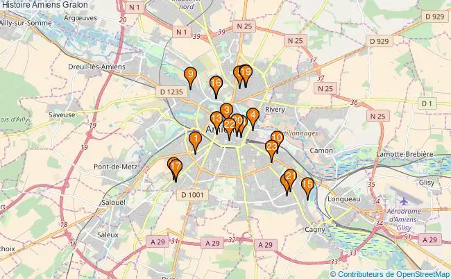 plan Histoire Amiens Associations histoire Amiens : 27 associations