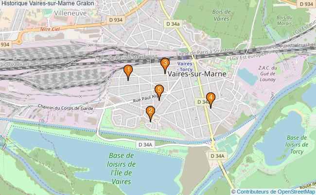 plan Historique Vaires-sur-Marne Associations historique Vaires-sur-Marne : 3 associations