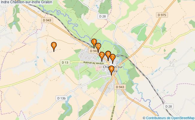 plan Indre Châtillon-sur-Indre Associations Indre Châtillon-sur-Indre : 13 associations