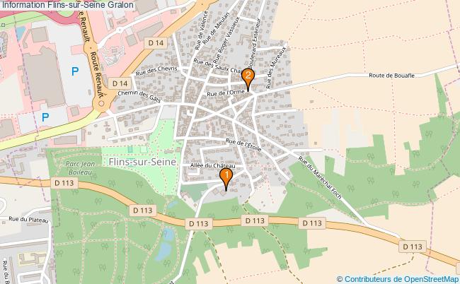 plan Information Flins-sur-Seine Associations information Flins-sur-Seine : 2 associations