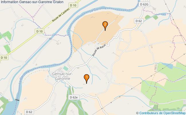 plan Information Gensac-sur-Garonne Associations information Gensac-sur-Garonne : 2 associations