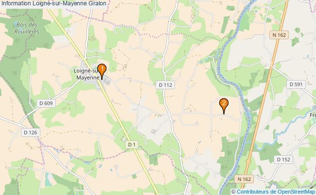 plan Information Loigné-sur-Mayenne Associations information Loigné-sur-Mayenne : 2 associations