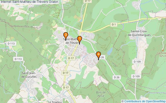 plan Internet Saint-Mathieu-de-Tréviers Associations Internet Saint-Mathieu-de-Tréviers : 4 associations
