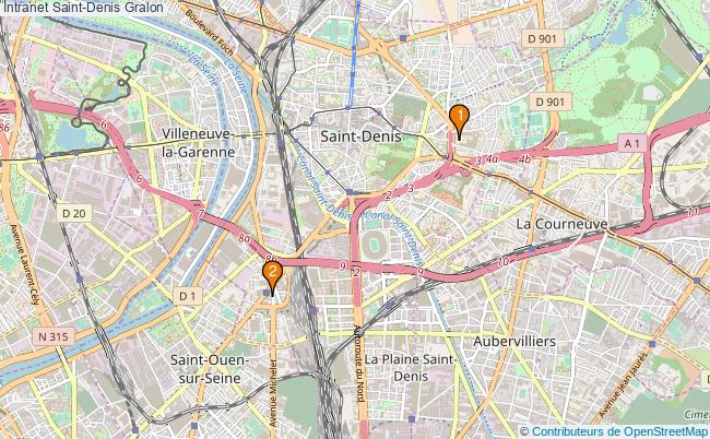 plan Intranet Saint-Denis Associations intranet Saint-Denis : 3 associations