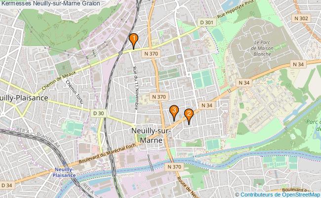 plan Kermesses Neuilly-sur-Marne Associations kermesses Neuilly-sur-Marne : 3 associations