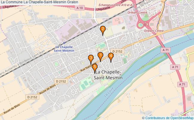 plan La Commune La Chapelle-Saint-Mesmin Associations La Commune La Chapelle-Saint-Mesmin : 7 associations