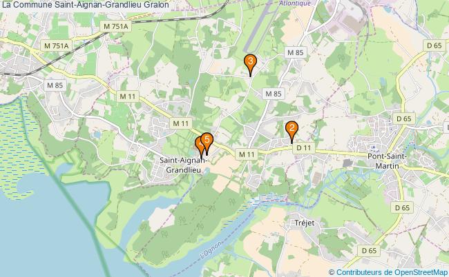 plan La Commune Saint-Aignan-Grandlieu Associations La Commune Saint-Aignan-Grandlieu : 6 associations
