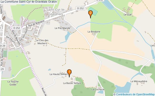 plan La Commune Saint-Cyr-le-Gravelais Associations La Commune Saint-Cyr-le-Gravelais : 2 associations