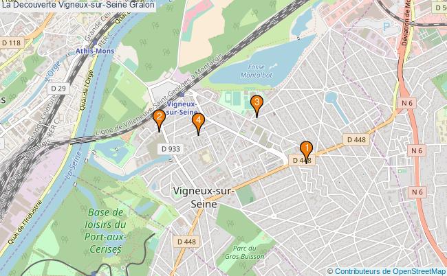 plan La Decouverte Vigneux-sur-Seine Associations La Decouverte Vigneux-sur-Seine : 4 associations