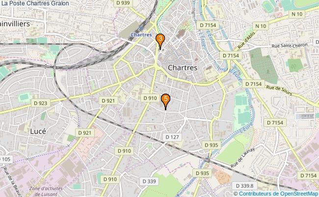 plan La Poste Chartres Associations La Poste Chartres : 5 associations