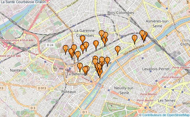 plan La Santé Courbevoie Associations La Santé Courbevoie : 48 associations