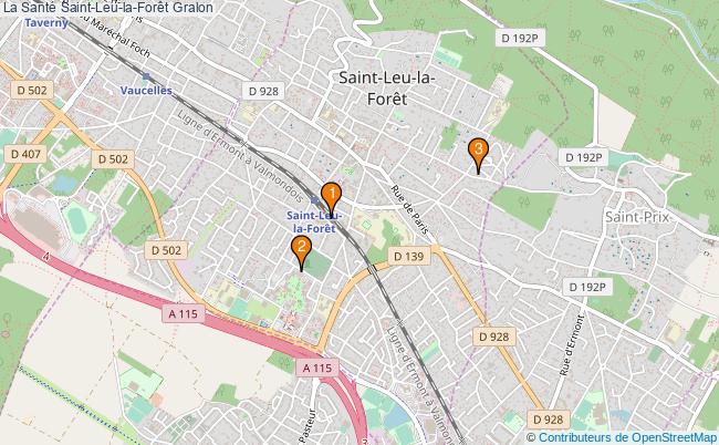 plan La Santé Saint-Leu-la-Forêt Associations La Santé Saint-Leu-la-Forêt : 4 associations