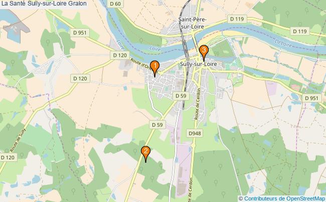 plan La Santé Sully-sur-Loire Associations La Santé Sully-sur-Loire : 4 associations