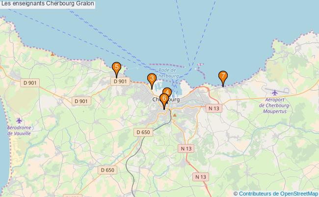 plan Les enseignants Cherbourg Associations Les enseignants Cherbourg : 7 associations