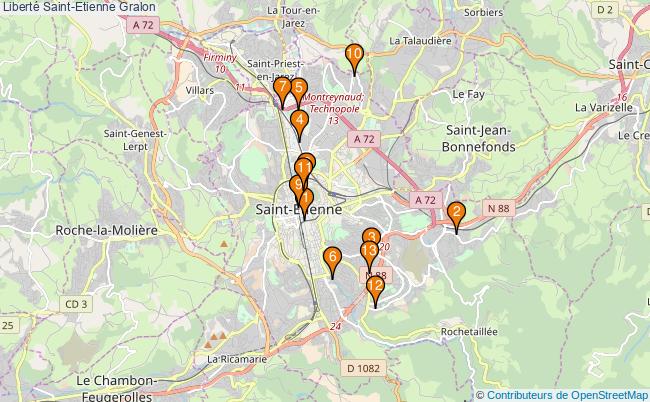 plan Liberté Saint-Etienne Associations liberté Saint-Etienne : 20 associations