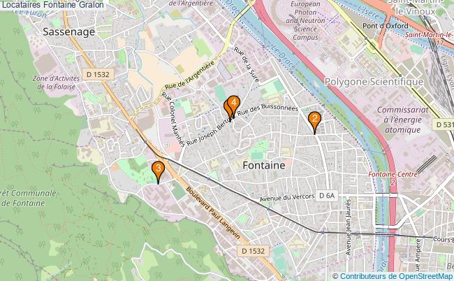 plan Locataires Fontaine Associations Locataires Fontaine : 4 associations