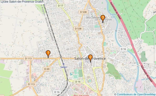 plan Lycée Salon-de-Provence Associations lycée Salon-de-Provence : 3 associations