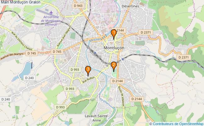 plan Main Montluçon Associations Main Montluçon : 3 associations