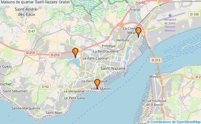 plan Maisons de quartier Saint-Nazaire Associations maisons de quartier Saint-Nazaire : 3 associations