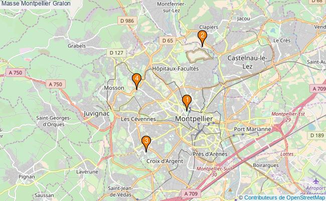 plan Masse Montpellier Associations masse Montpellier : 4 associations