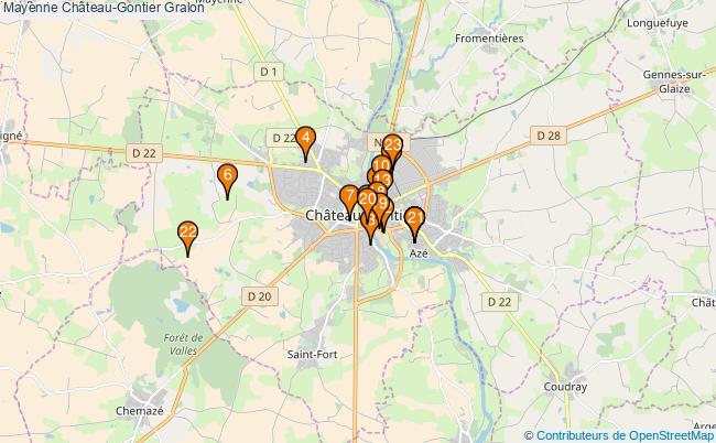 plan Mayenne Château-Gontier Associations Mayenne Château-Gontier : 24 associations