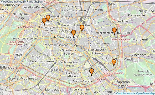 plan Médecine nucléaire Paris Associations médecine nucléaire Paris : 9 associations
