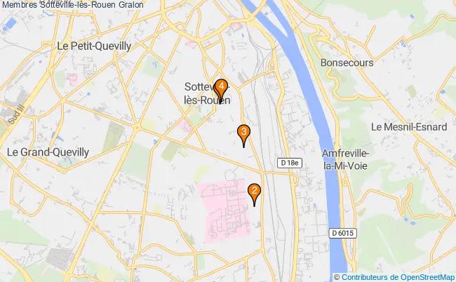 plan Membres Sotteville-lès-Rouen Associations membres Sotteville-lès-Rouen : 4 associations