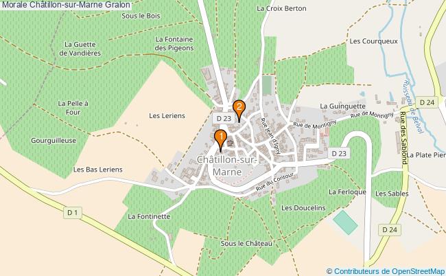plan Morale Châtillon-sur-Marne Associations morale Châtillon-sur-Marne : 2 associations