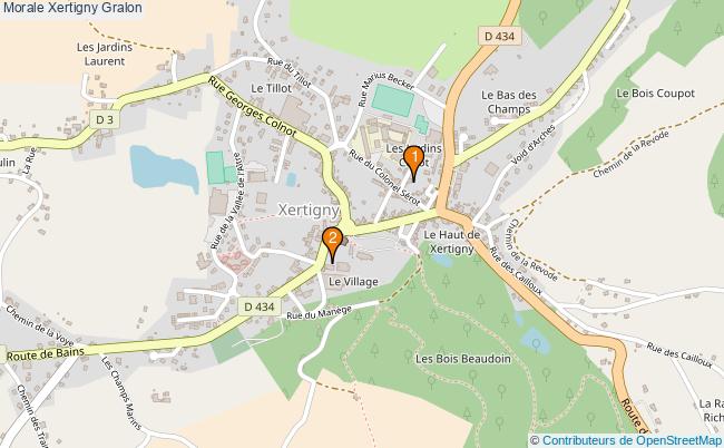 plan Morale Xertigny Associations morale Xertigny : 2 associations