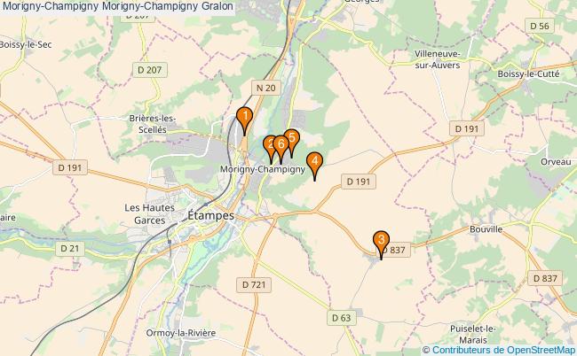 plan Morigny-Champigny Morigny-Champigny Associations Morigny-Champigny Morigny-Champigny : 6 associations