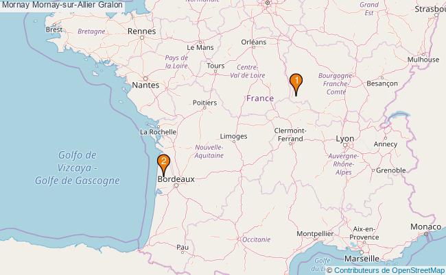 plan Mornay Mornay-sur-Allier Associations Mornay Mornay-sur-Allier : 2 associations