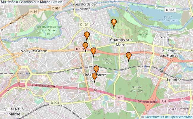 plan Multimédia Champs-sur-Marne Associations multimédia Champs-sur-Marne : 8 associations