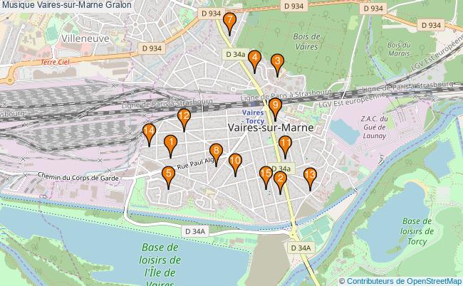 plan Musique Vaires-sur-Marne Associations musique Vaires-sur-Marne : 15 associations
