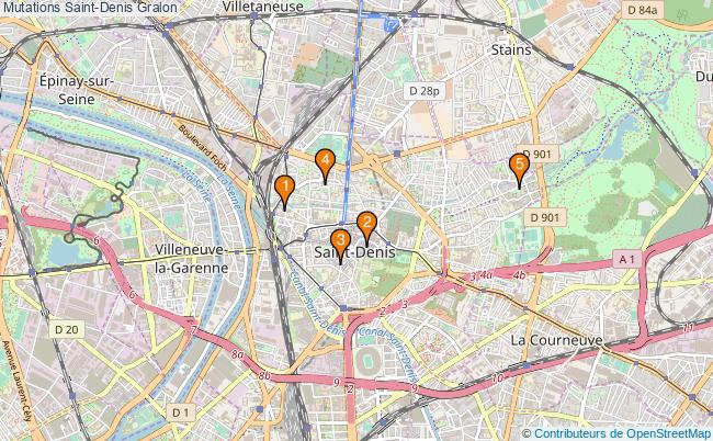plan Mutations Saint-Denis Associations mutations Saint-Denis : 6 associations