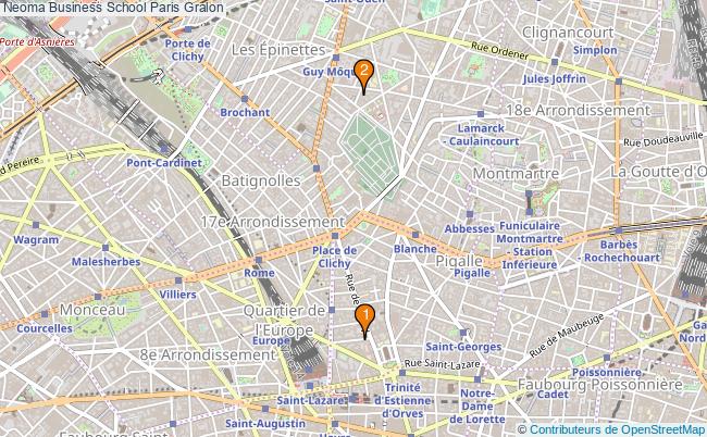 plan Neoma Business School Paris Associations Neoma Business School Paris : 4 associations