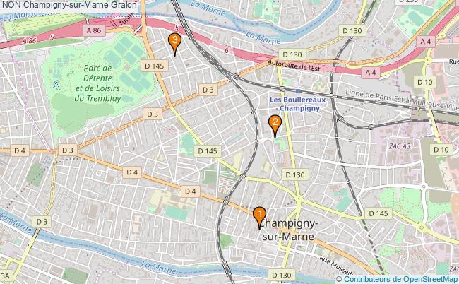 plan NON Champigny-sur-Marne Associations NON Champigny-sur-Marne : 3 associations
