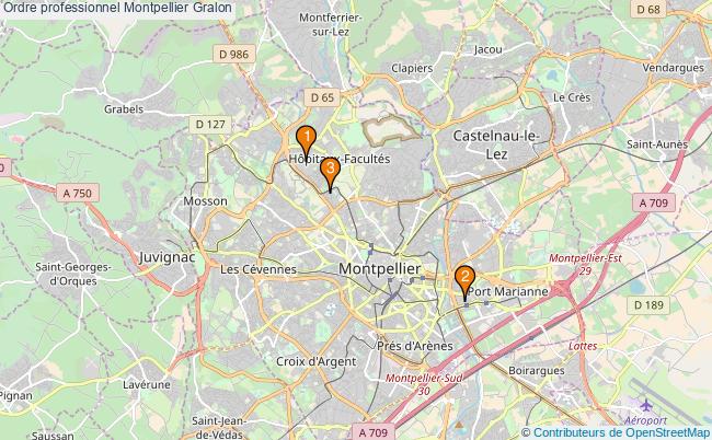 plan Ordre professionnel Montpellier Associations ordre professionnel Montpellier : 3 associations