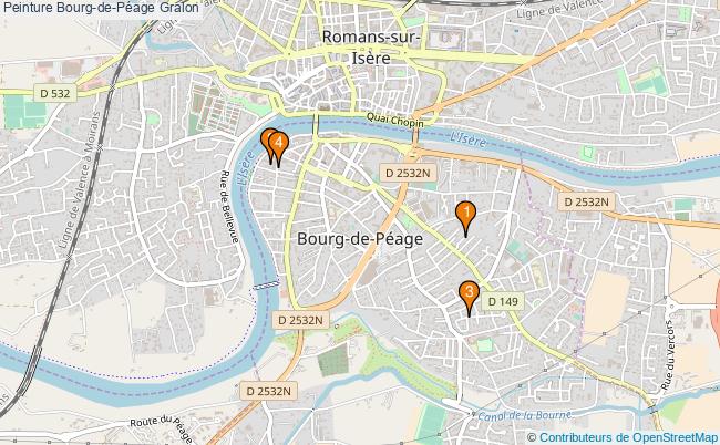plan Peinture Bourg-de-Péage Associations peinture Bourg-de-Péage : 4 associations