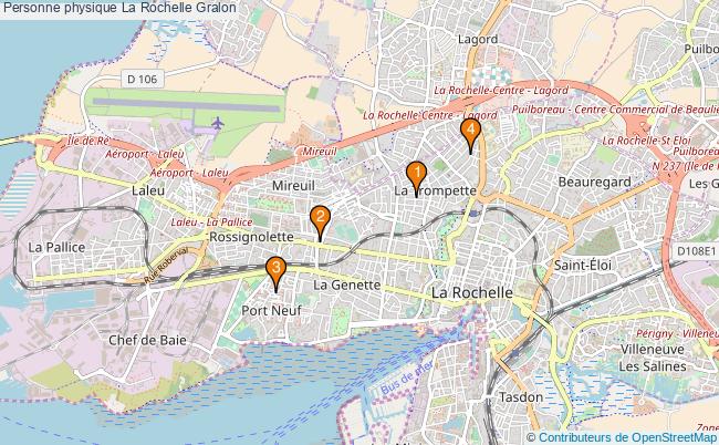 plan Personne physique La Rochelle Associations personne physique La Rochelle : 4 associations