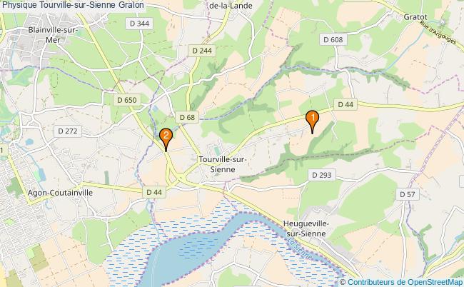 plan Physique Tourville-sur-Sienne Associations physique Tourville-sur-Sienne : 2 associations