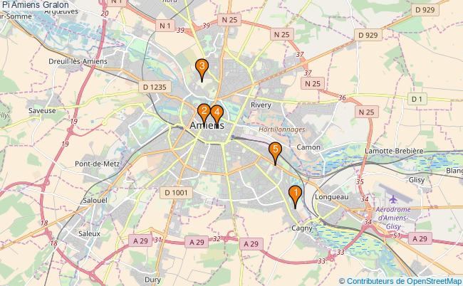 plan Pi Amiens Associations Pi Amiens : 5 associations