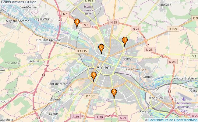 plan Points Amiens Associations Points Amiens : 7 associations